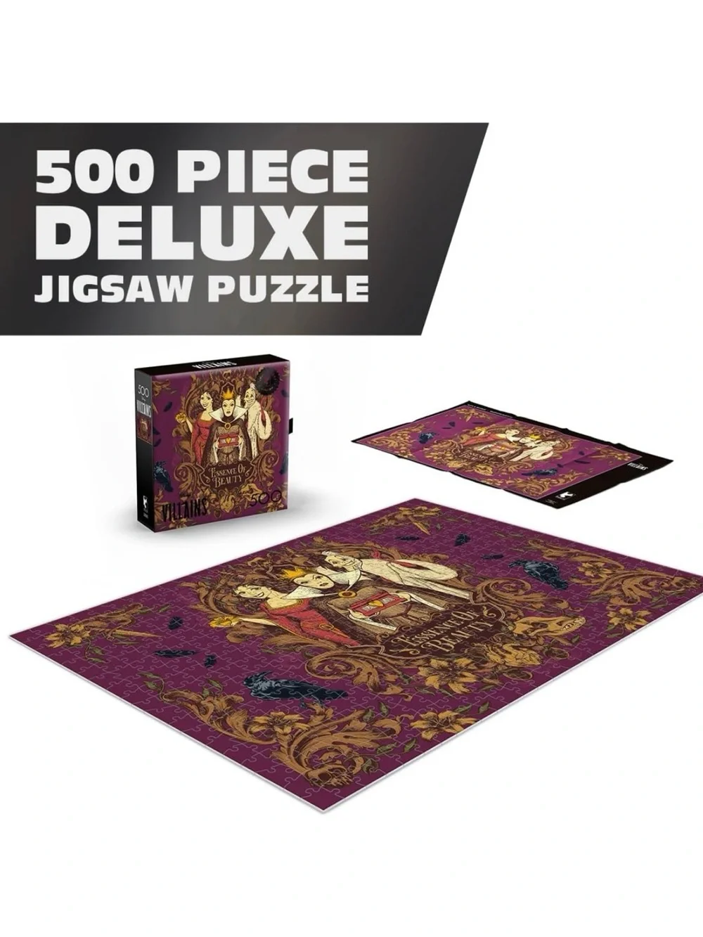 Disney Villains Essence of Beauty Noir Select Edition 500 piece puzzle New